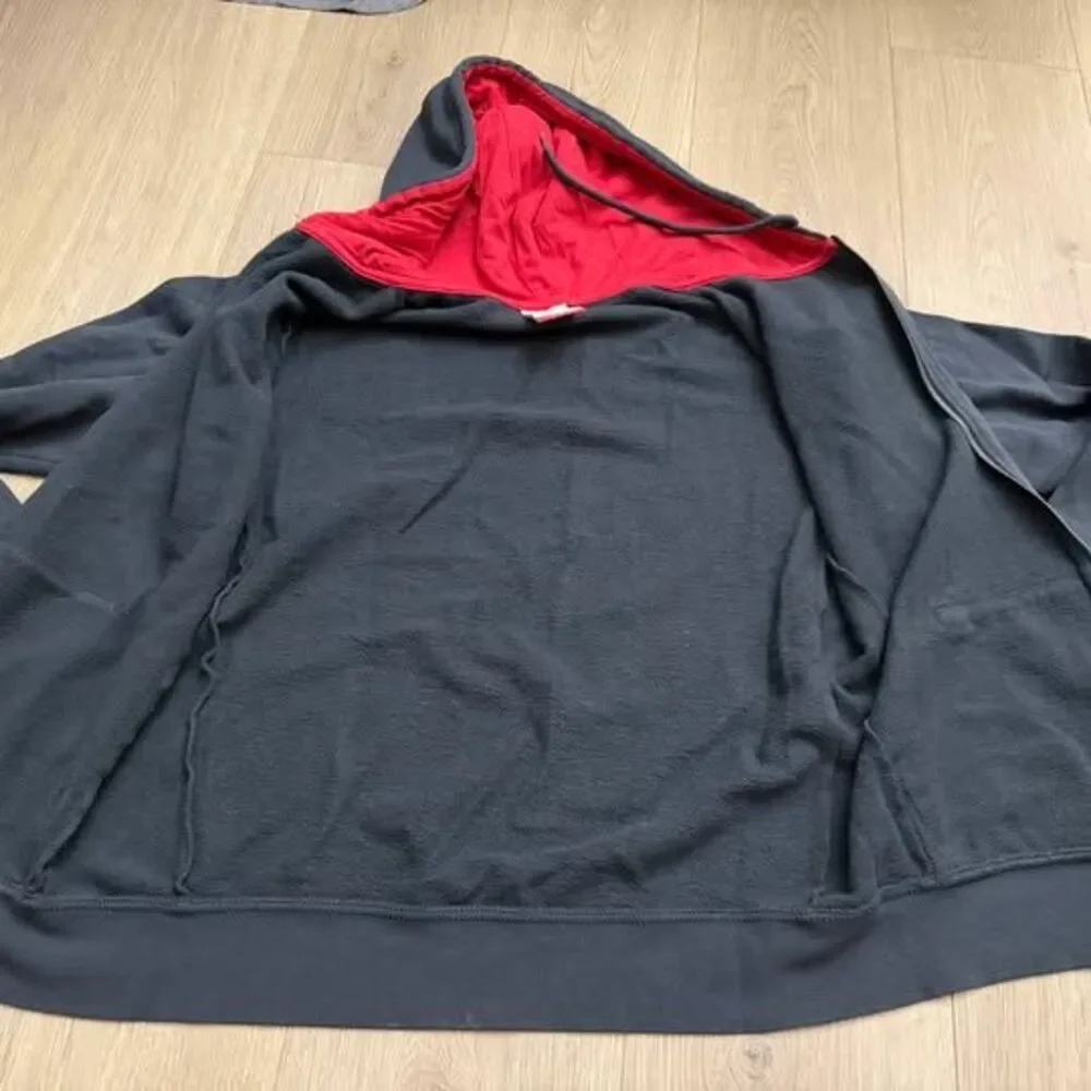 Tesla Embroidered Zip-Up Gray Hoodie size Small